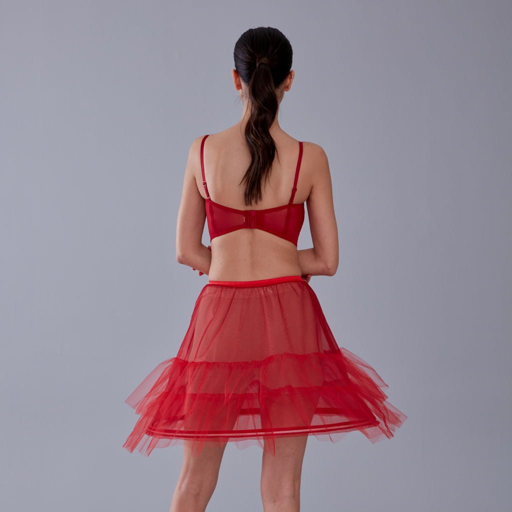 Red Short Hoop Skirt Underskirt ( Petticoat Skirt ) – Bridal Port, view 2