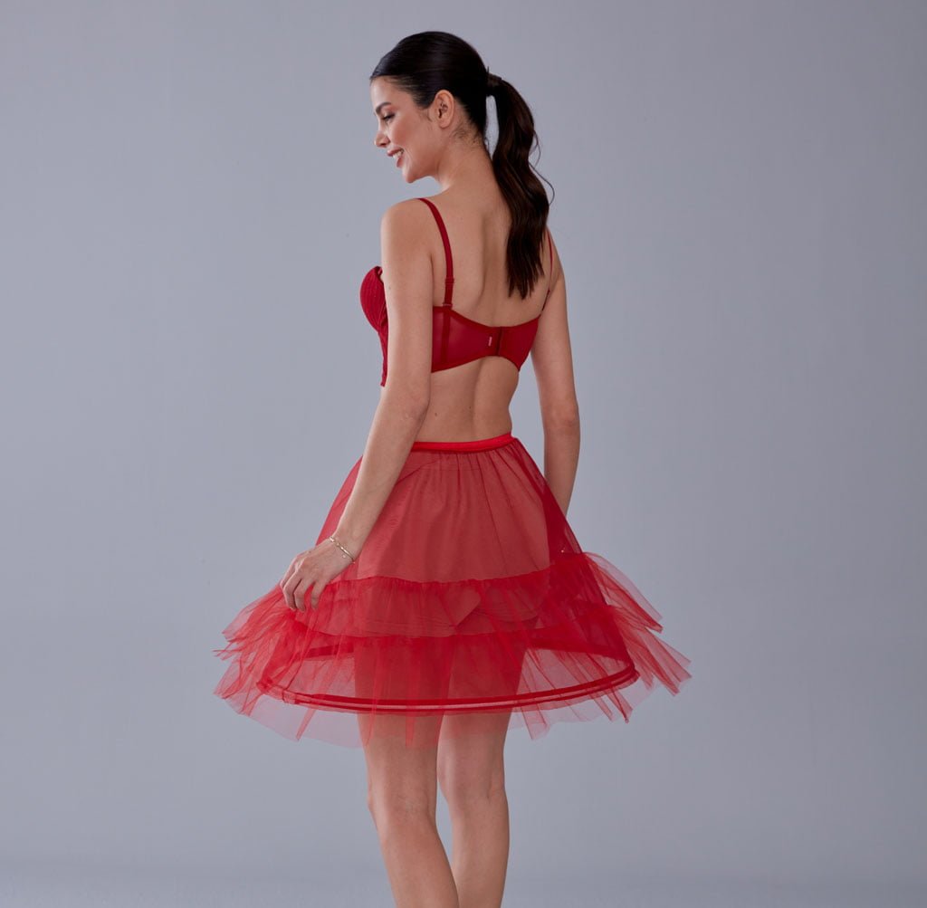 Red Short Hoop Skirt Underskirt ( Petticoat Skirt ) – Bridal Port, view 8