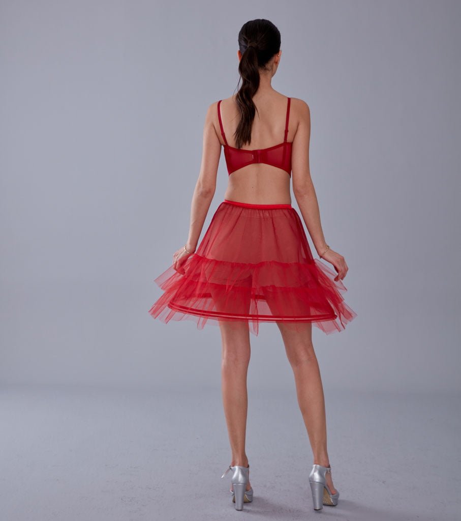 Red Short Hoop Skirt Underskirt ( Petticoat Skirt ) – Bridal Port