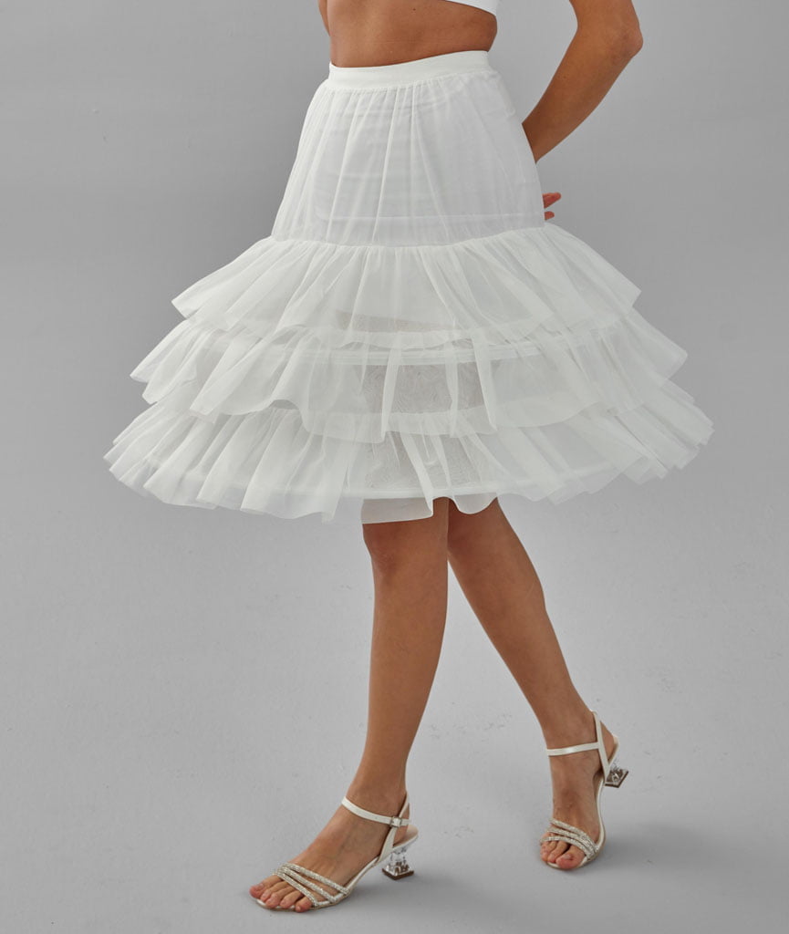 Hoop Skirt, Wedding Dress Underskirt, Black and White Petticoat Skirt – Bridal Port, view 10