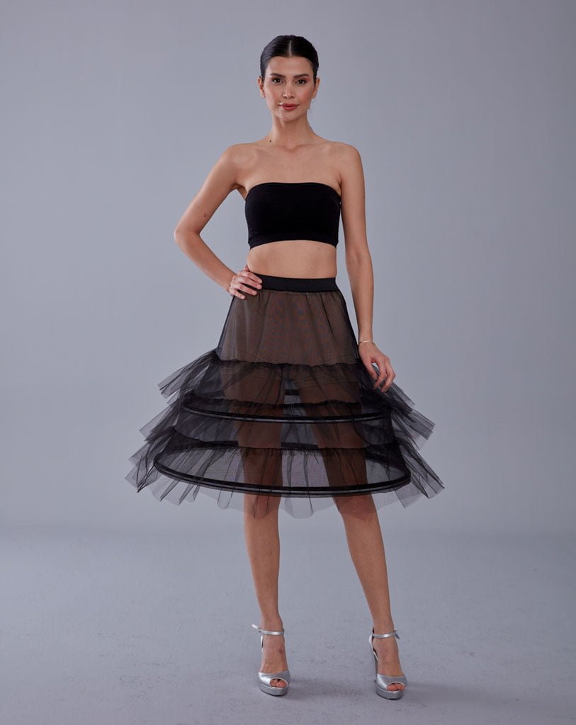 Black Petticoat Skirt – Bridal Port, view 4