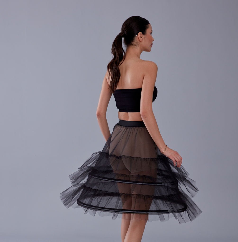 Black Petticoat Skirt – Bridal Port, view 3