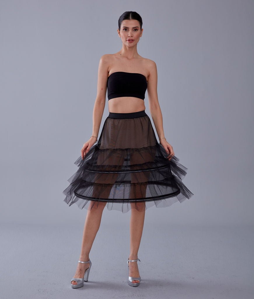 Black Petticoat Skirt – Bridal Port, view 6