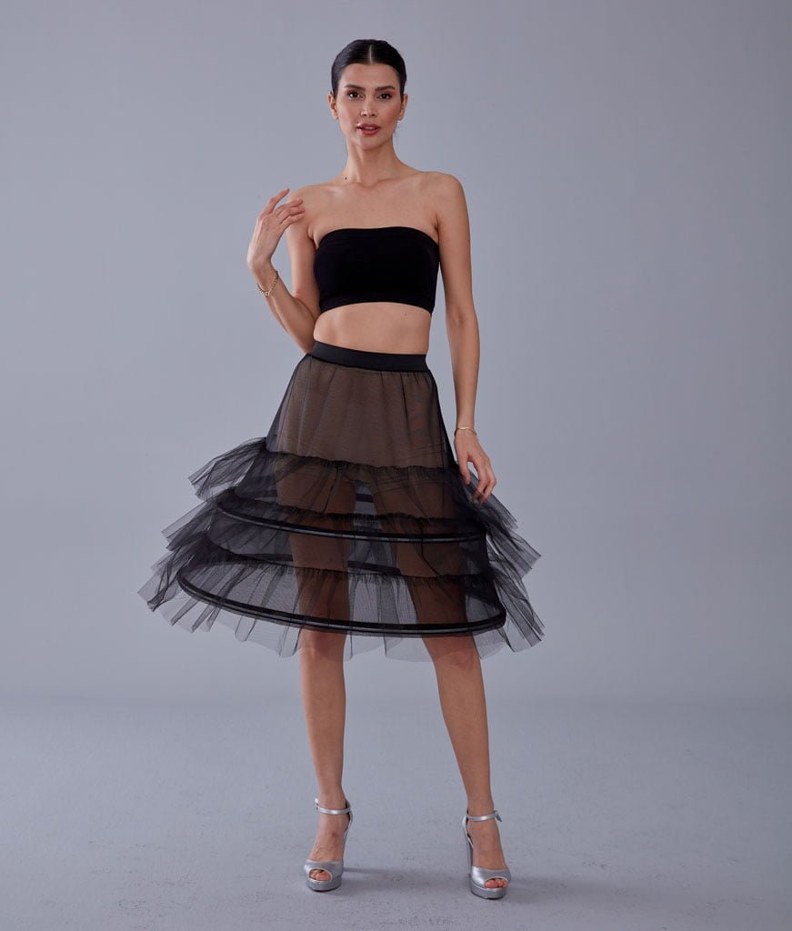 Black Petticoat Skirt – Bridal Port, view 7