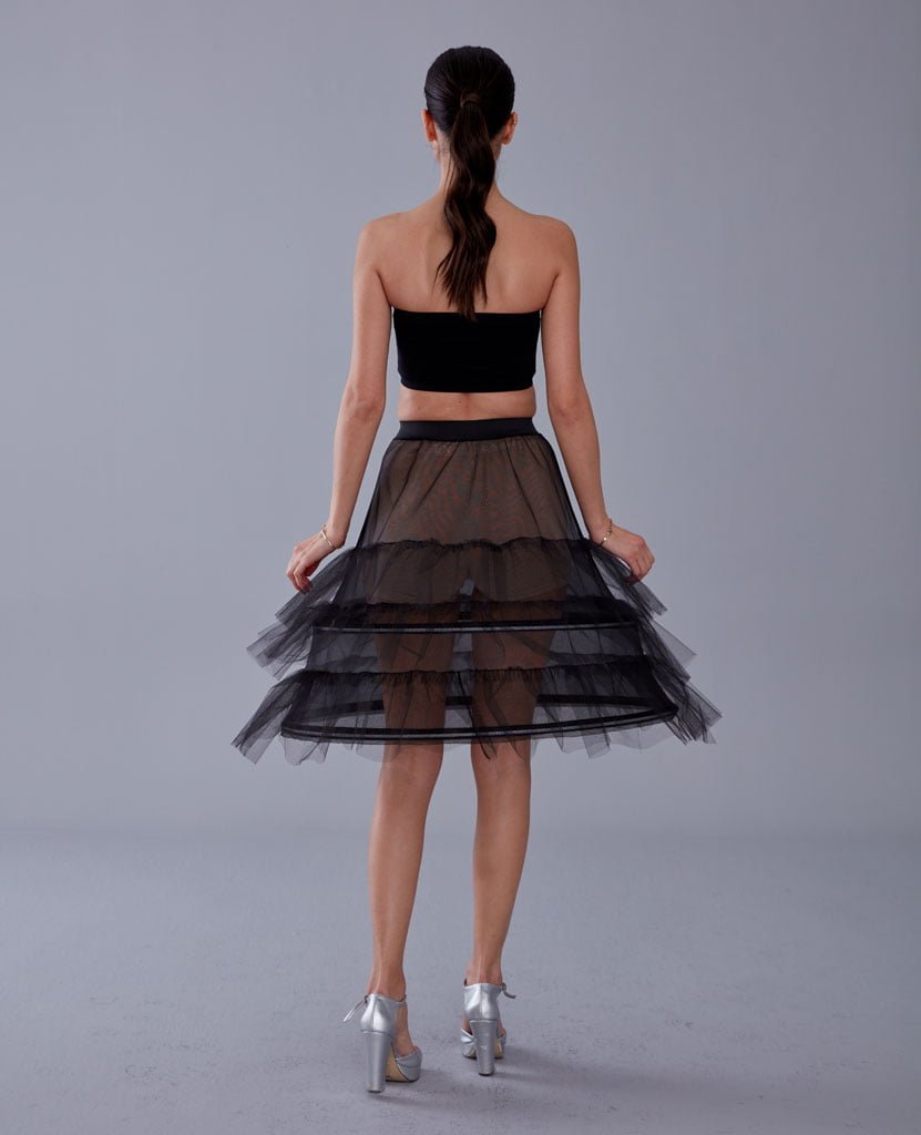 Black Petticoat Skirt – Bridal Port, view 2