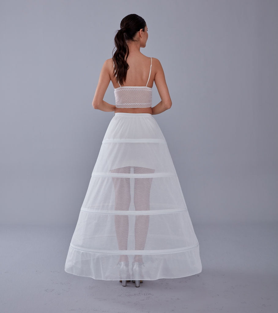 White Petticoat Skirt for Wedding Gown - Tulle Underskirt - Enhance Your Dress Silhouette – Bridal Port
