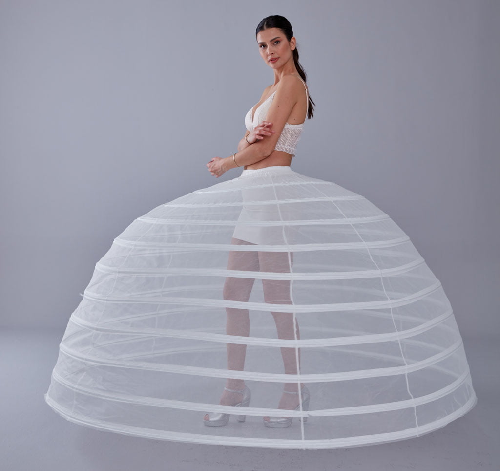 White Petticoat for Costumes and Bridal Gowns, Crinoline – Bridal Port, view 4
