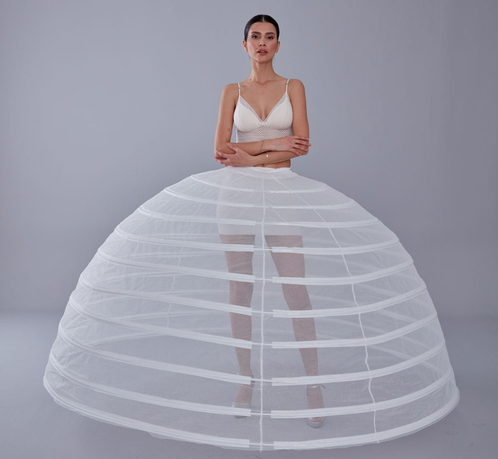 White Petticoat for Costumes and Bridal Gowns, Crinoline – Bridal Port, view 3