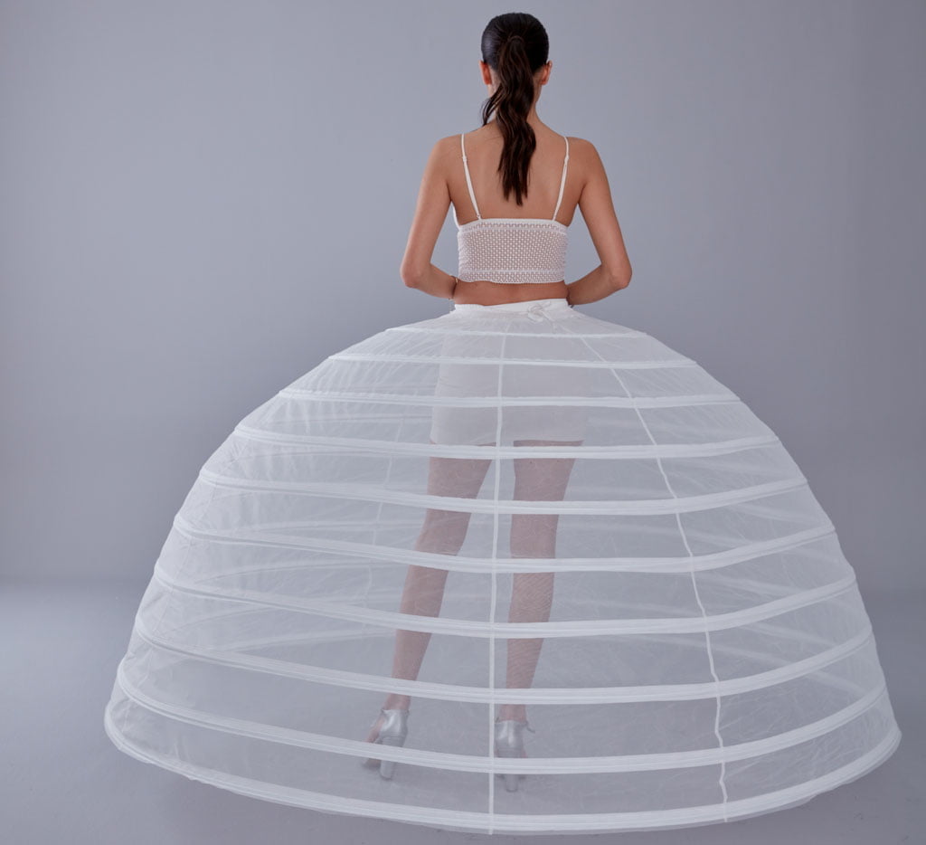 White Petticoat for Costumes and Bridal Gowns, Crinoline – Bridal Port, view 6