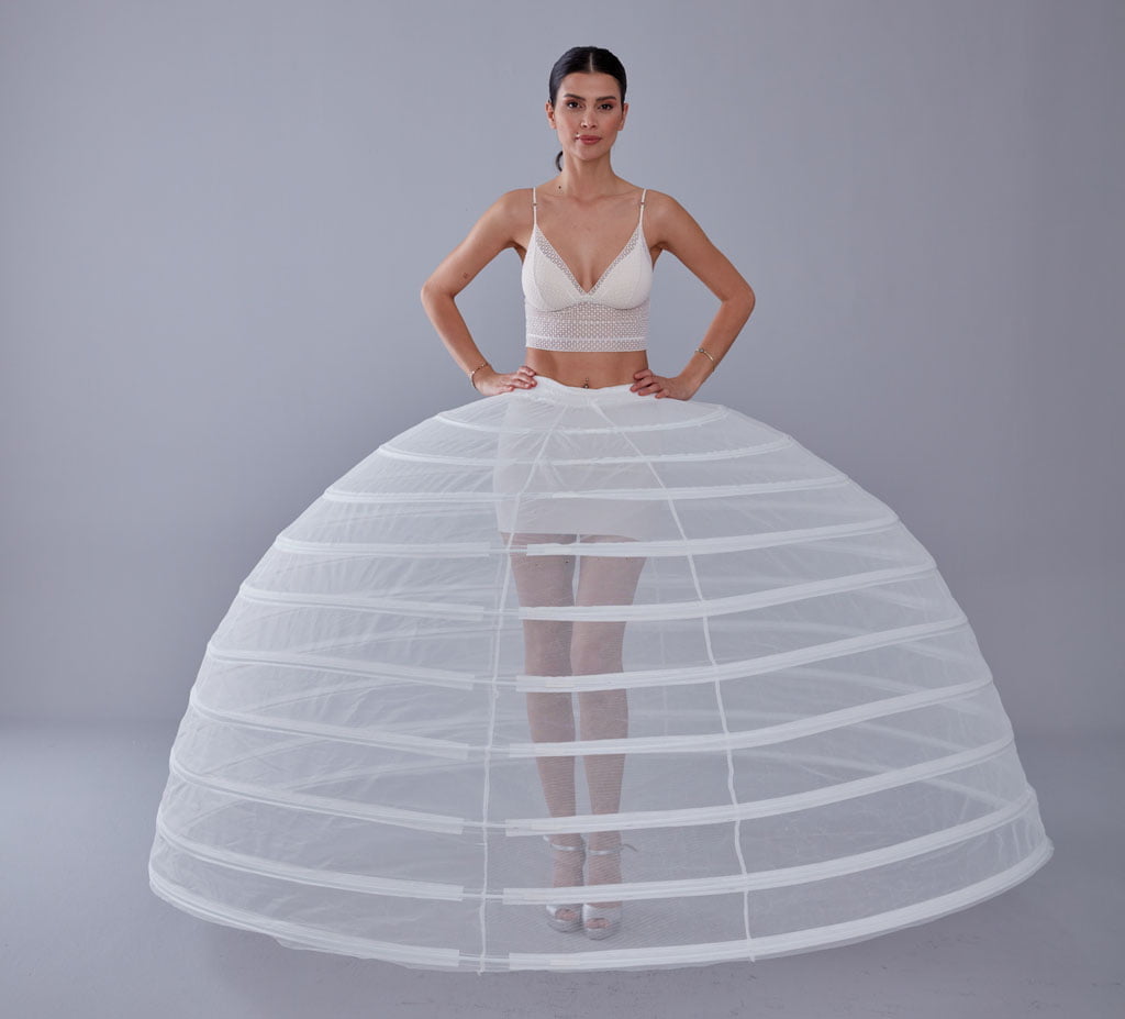 White Petticoat for Costumes and Bridal Gowns, Crinoline – Bridal Port, view 7