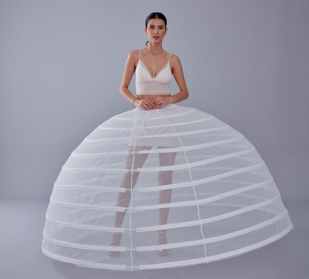 White Petticoat for Costumes and Bridal Gowns, Crinoline – Bridal Port, view 8