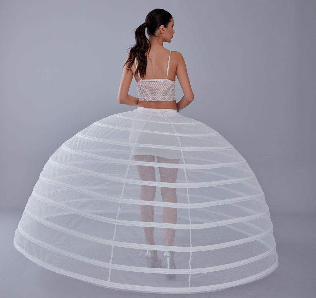 White Petticoat for Costumes and Bridal Gowns, Crinoline – Bridal Port, view 9
