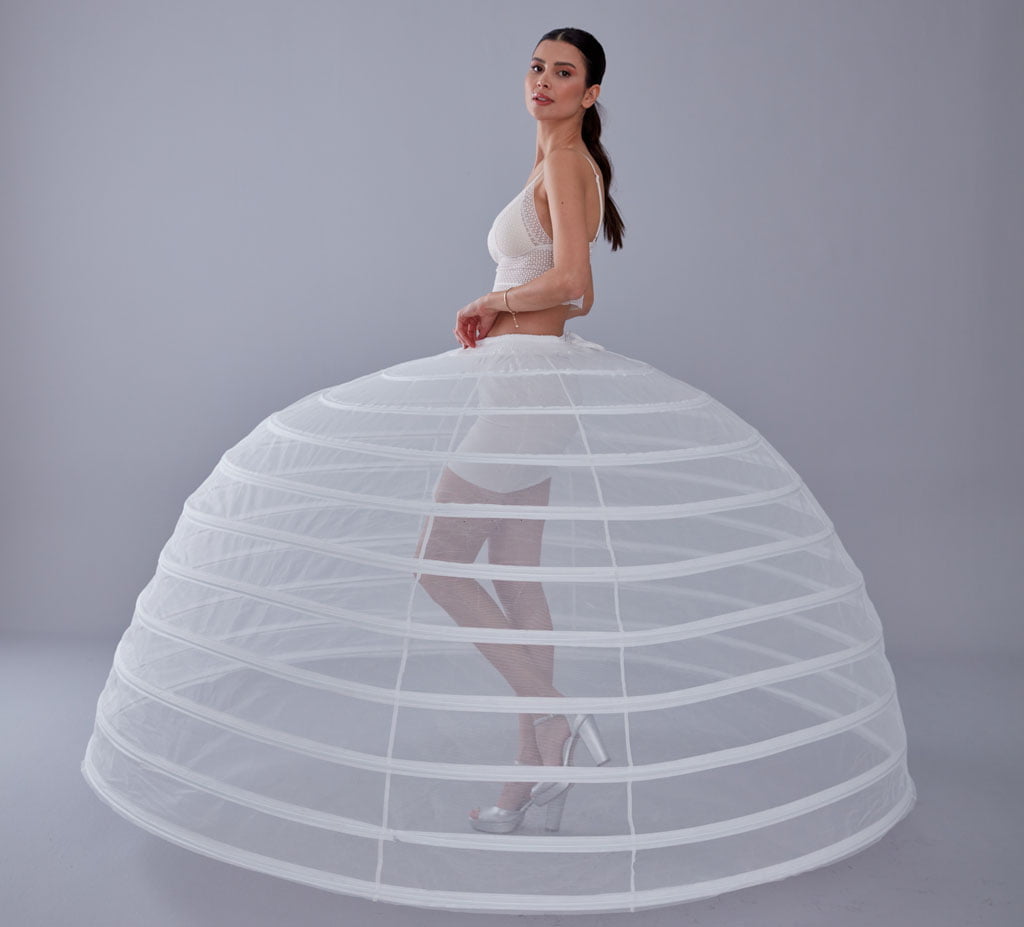 White Petticoat for Costumes and Bridal Gowns, Crinoline – Bridal Port, view 10