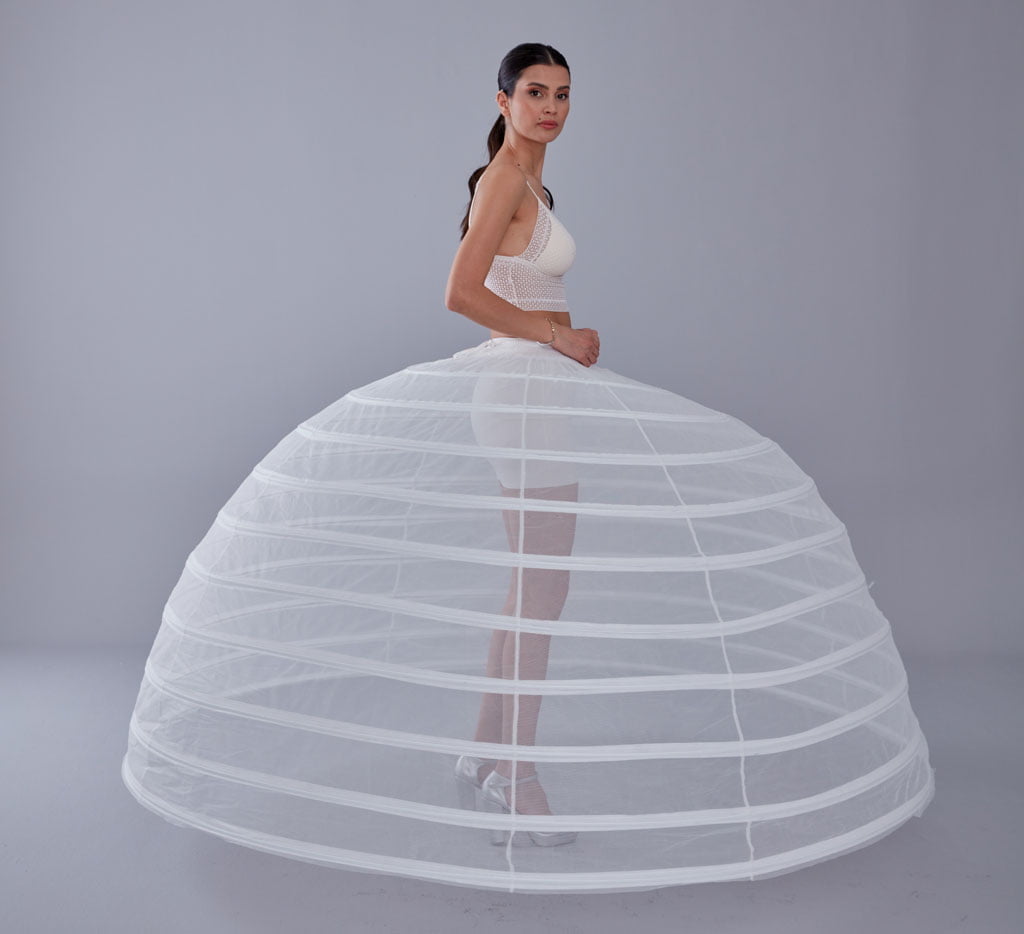 White Petticoat for Costumes and Bridal Gowns, Crinoline – Bridal Port, view 11