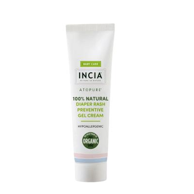 Incia Baby Diaper Rash Cream Gel - Gentle, Natural, and Hypoallergenic Relief for Sensitive Skin - 2.03 fl oz