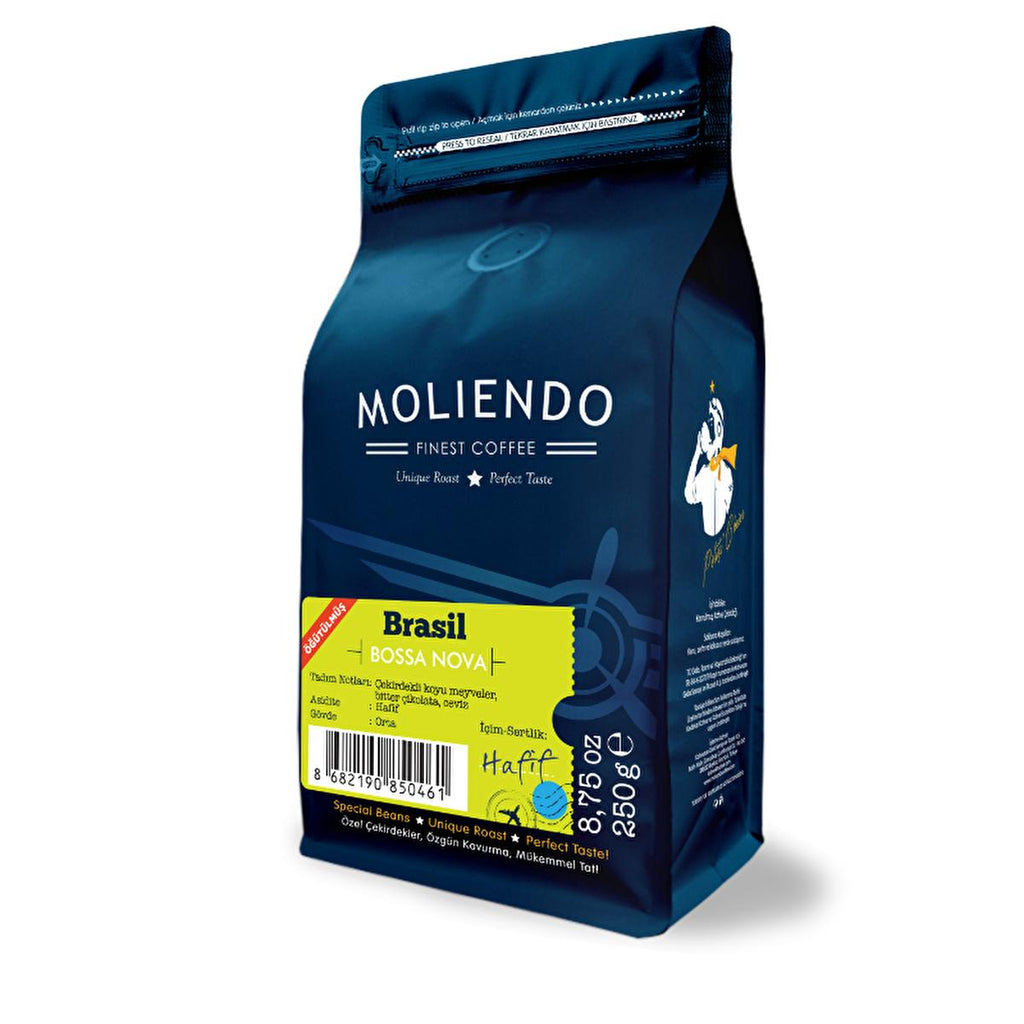 Moliendo Brasil Bossa Nova Ground Coffee - 250g Arabica, Specialty Coffee