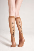 TheRanok.com Fantasy Knee Highs Conte True Love - Elastic Band and Printed Design — main product shot