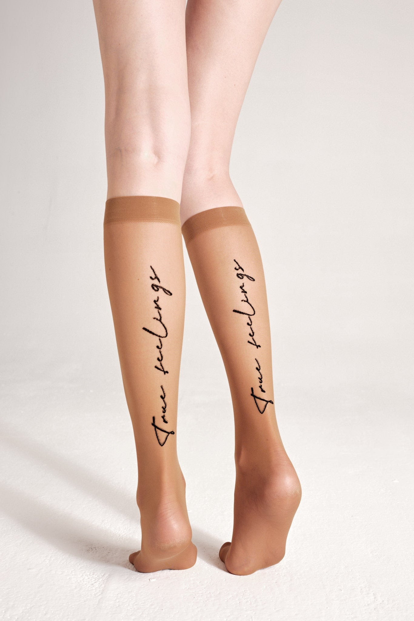 TheRanok.com Fantasy Knee Highs Conte True Love - Elastic Band and Printed Design — main product shot