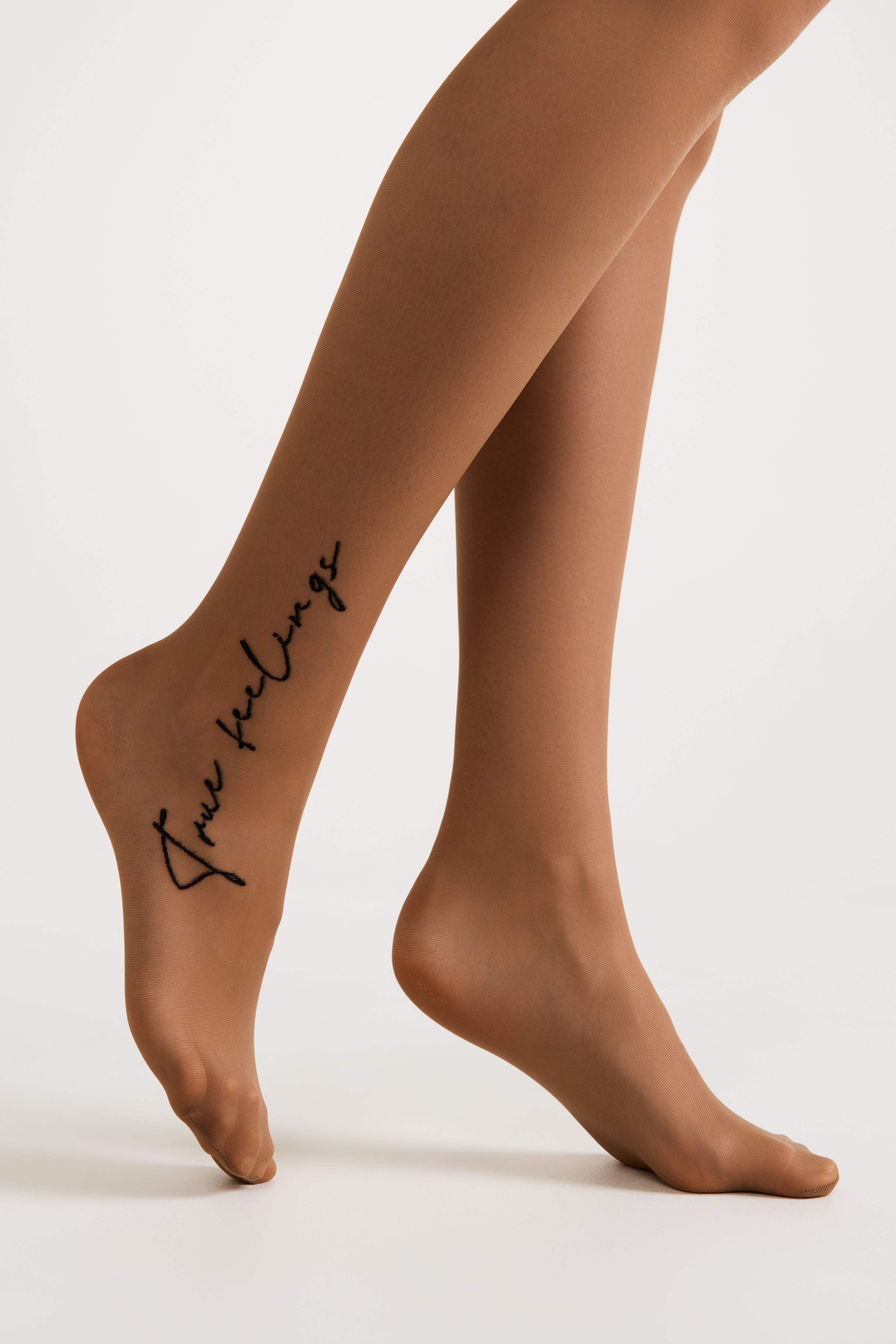 TheRanok.com Fantasy Tights Conte True Love - Tattoo Style Print — feature highlight