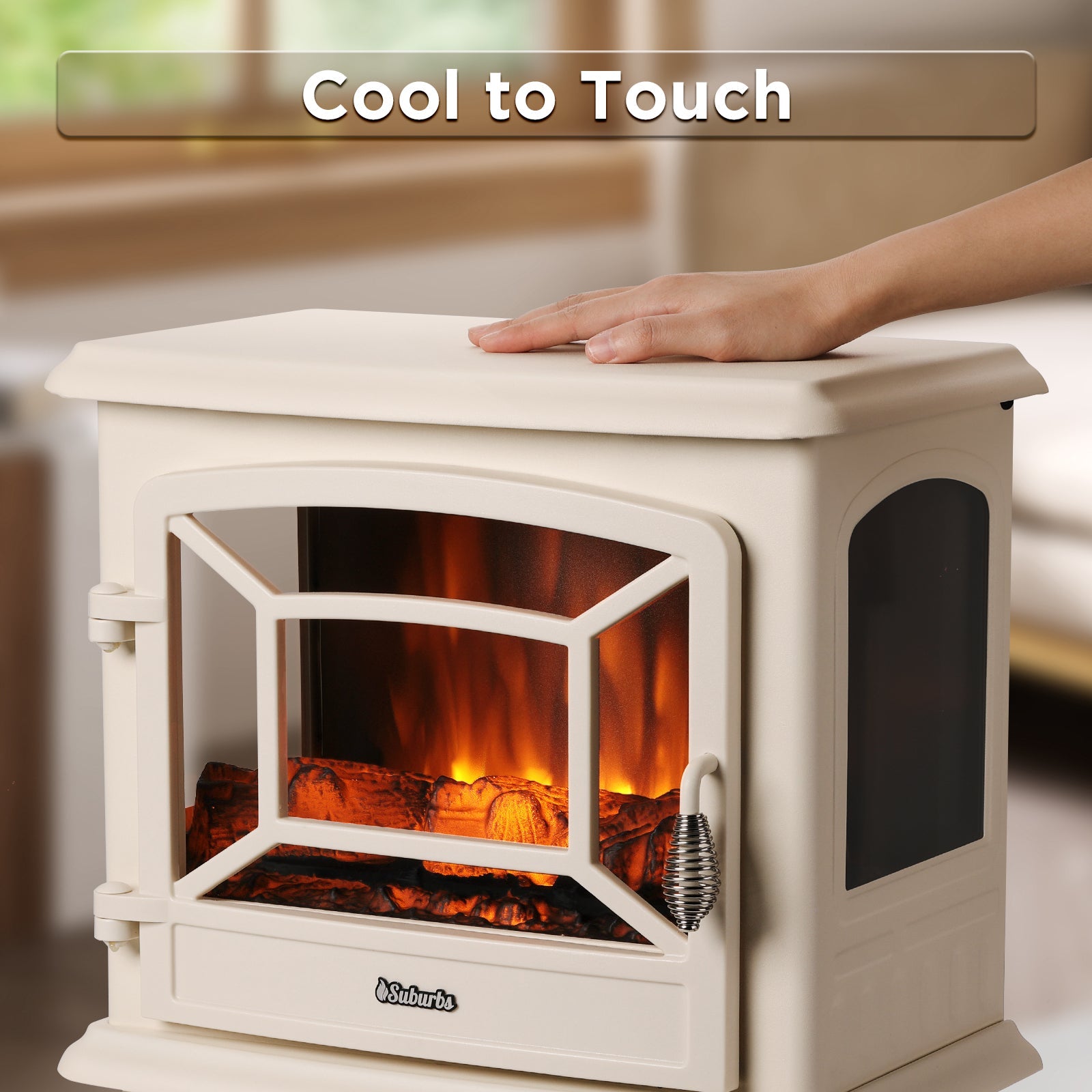 Suburbs TS20-SD Electric Fireplace Stove Heater with Sound – TURBRO, view 13