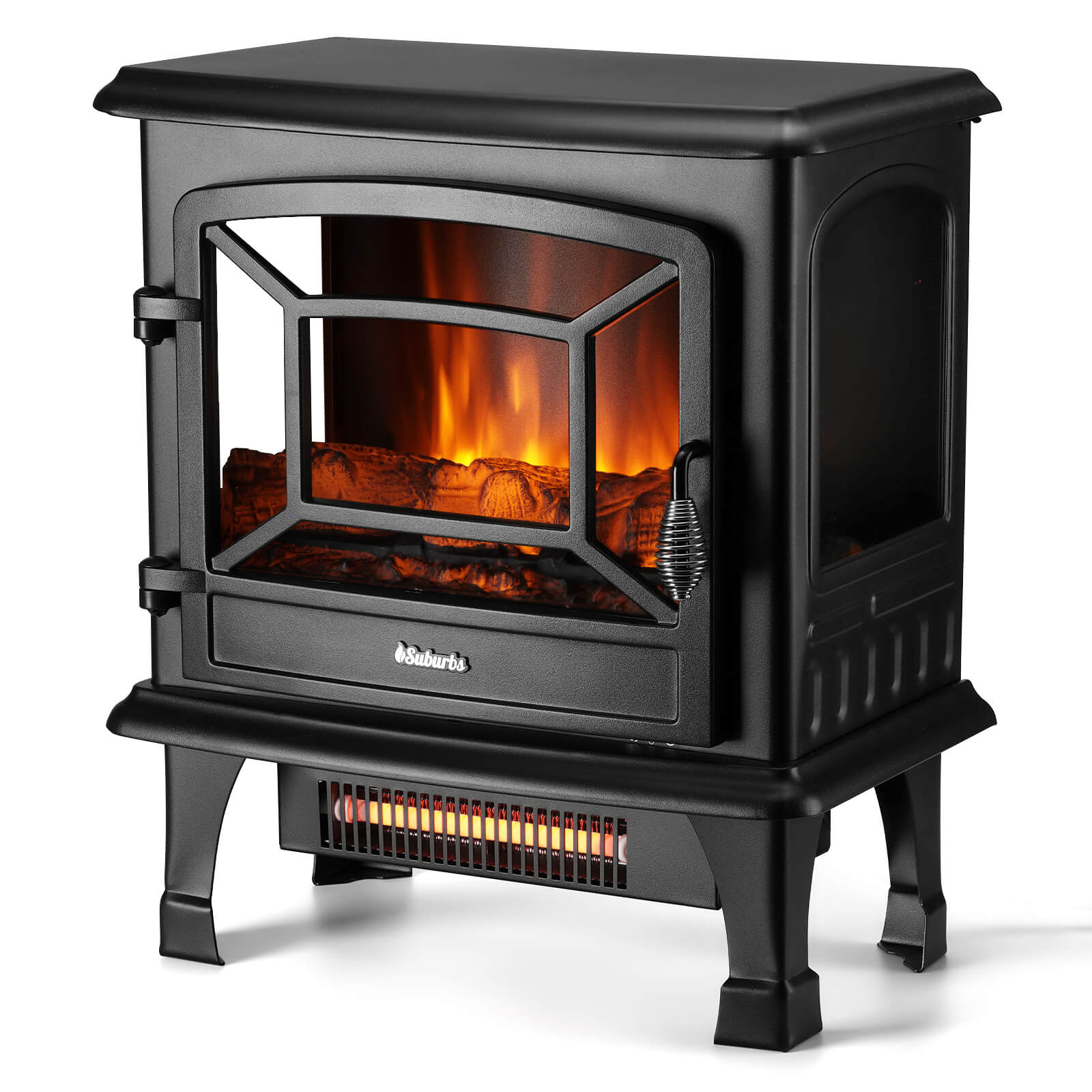 Suburbs TS20-SD Electric Fireplace Stove Heater with Sound – TURBRO