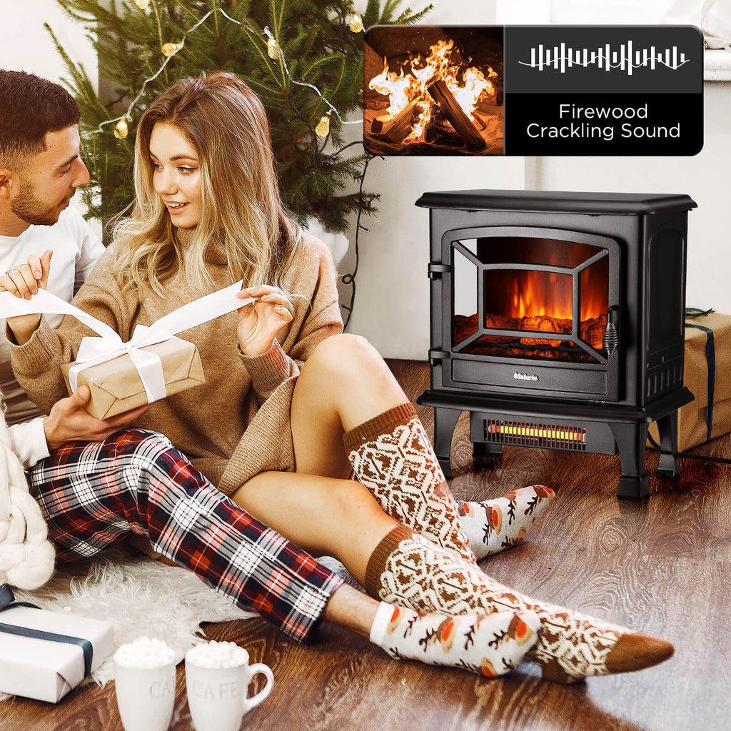 Suburbs TS20-SD Electric Fireplace Stove Heater with Sound – TURBRO, view 2