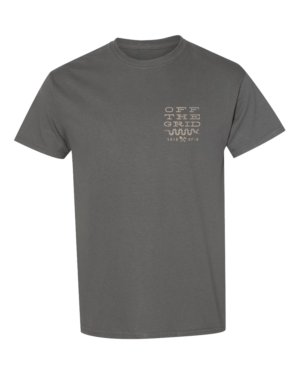 Off The Grid Surplus Tucson 2.0 Tee - Charcoal — main product shot