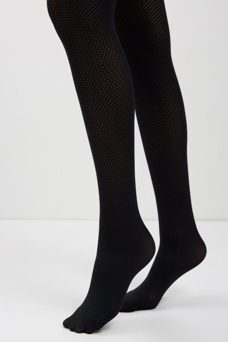 TheRanok.com Fantasy Tights Conte Twist - Openwork Geometric Pattern "Diamonds" — size reference