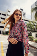 profile-nyc FLORAL SILKY BLOUSE — main product shot