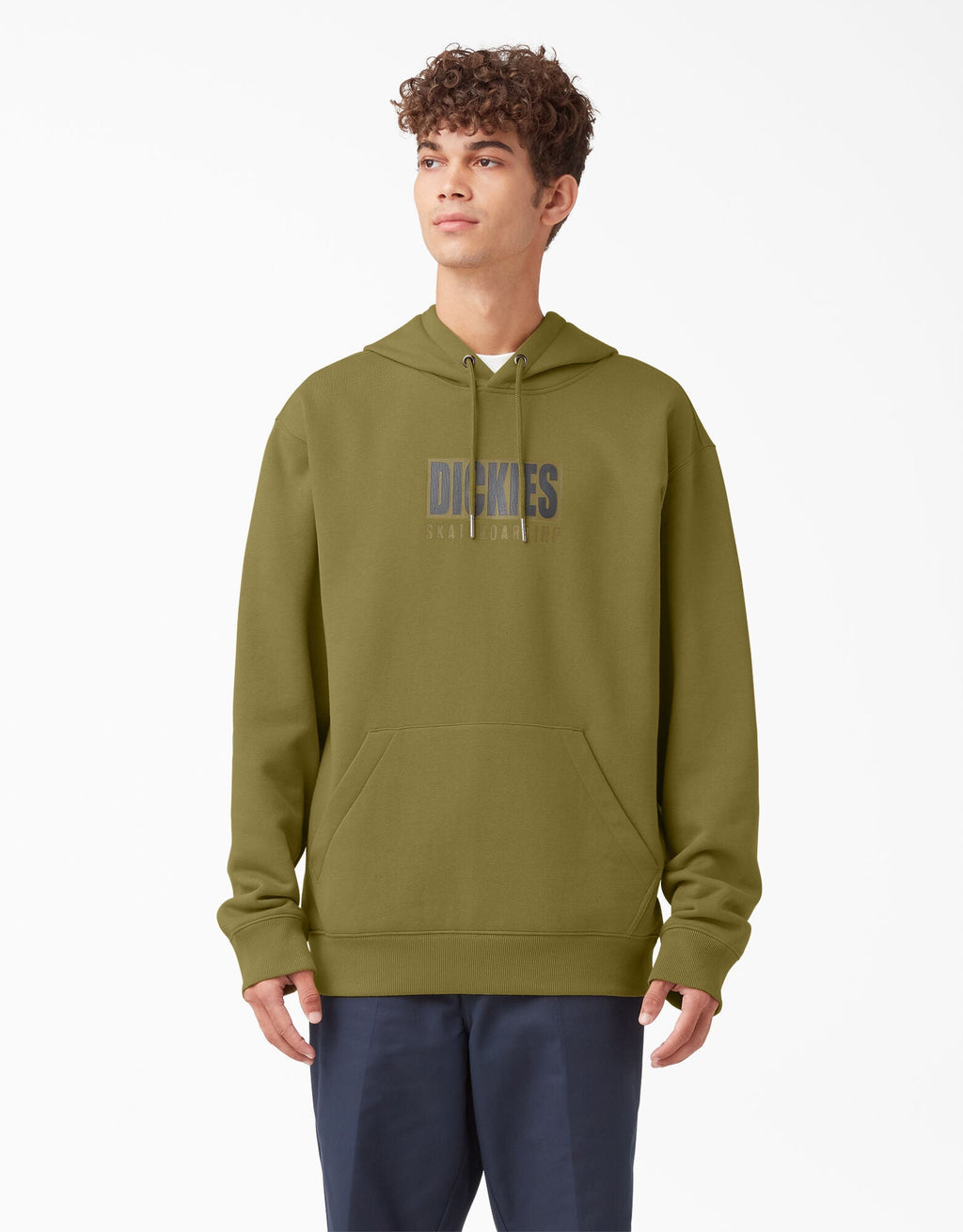 Dickies Relief Fleece Hoodie - Green Moss (G2M) by Skates USA