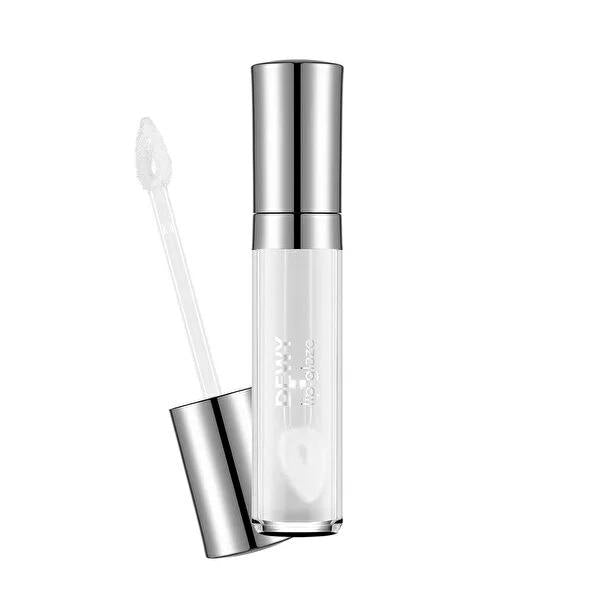 Flormar Dewy Lip Glaze Moisturizing Semi-Transparent Lip Gloss - Moisturizing Lip Gloss with Shea Butter