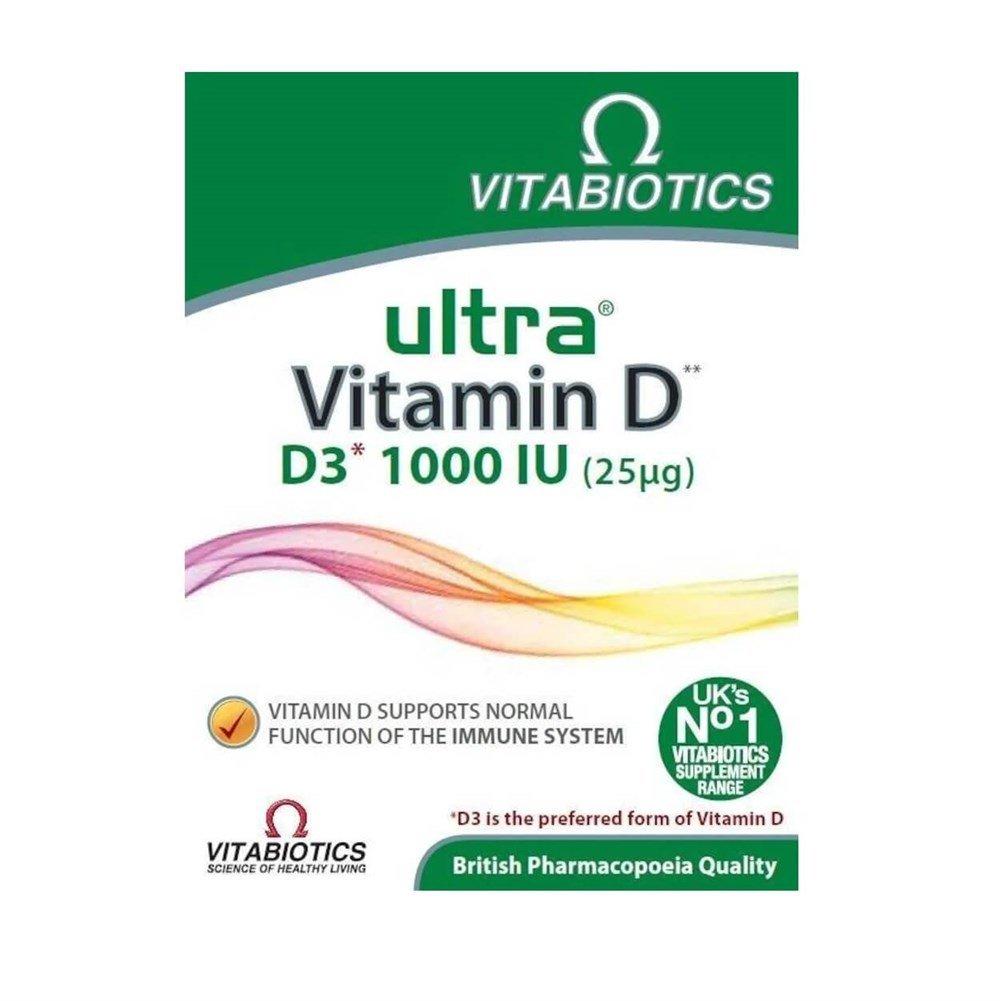 Vitabiotics Ultra Vitamin D 96 Tablet - Vitamin D3 Supplement for Bone Health & Immune Support