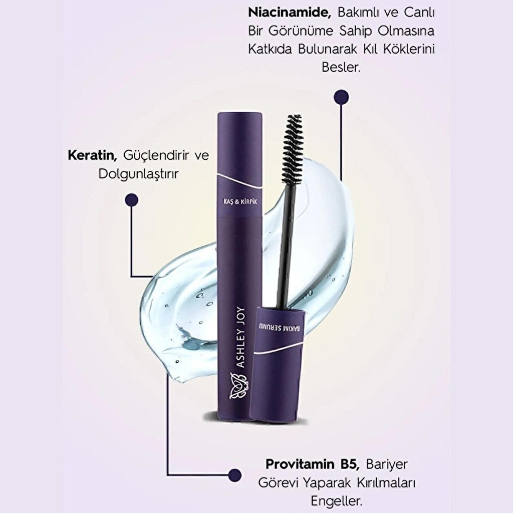 Ashley Joy Eyelash & Eyebrow Growth Serum: Strengthen, Volumize, Paraben-Free for Thicker, Longer Lashes & Brows