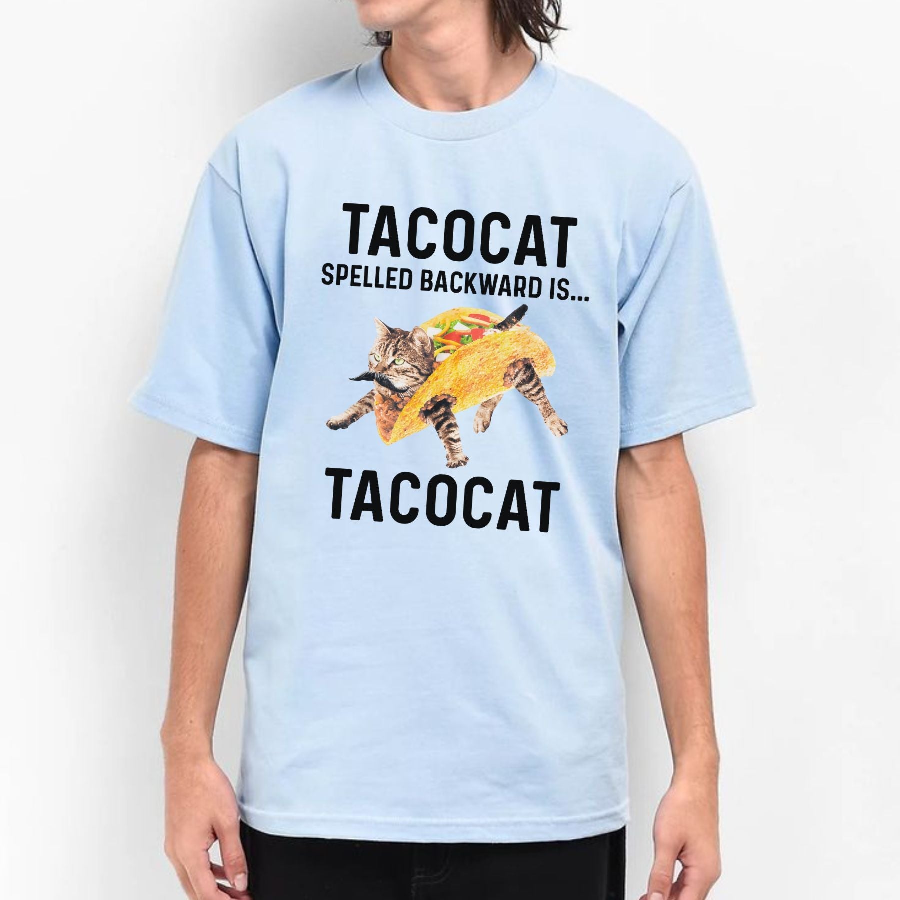Pasimax "Tacocat Backward Is Tacocat" Tee — main product shot