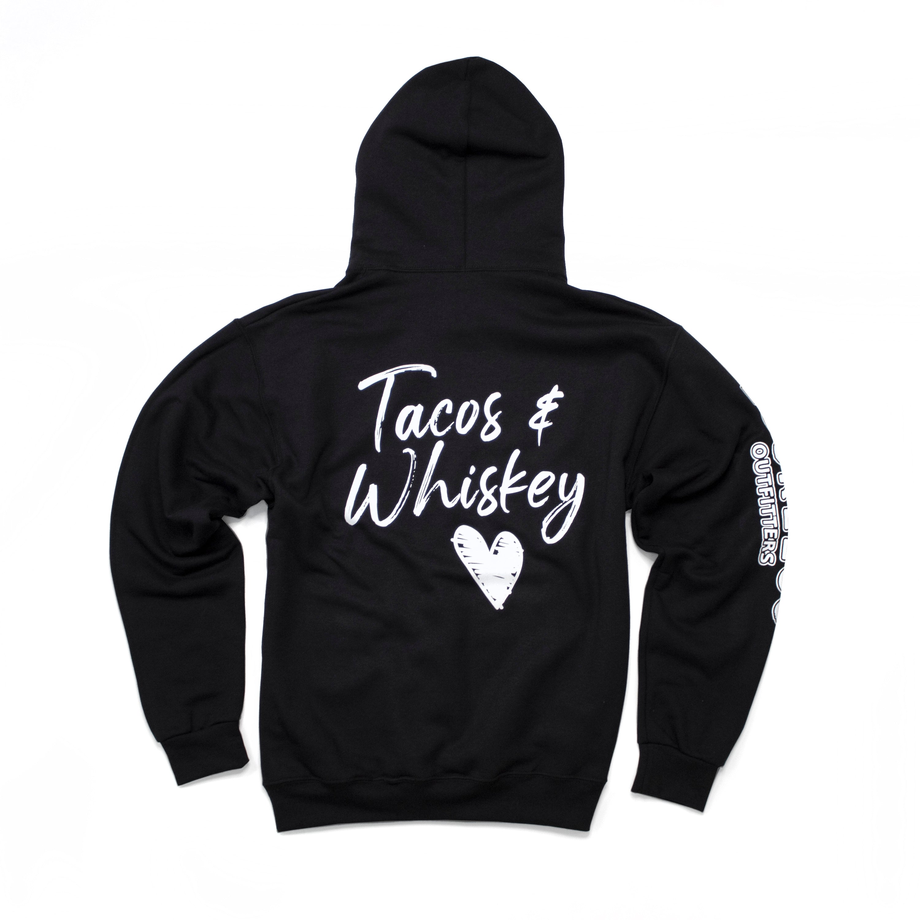 Luckless Outfitters Tacos and Whiskey Hoodie — main product shot