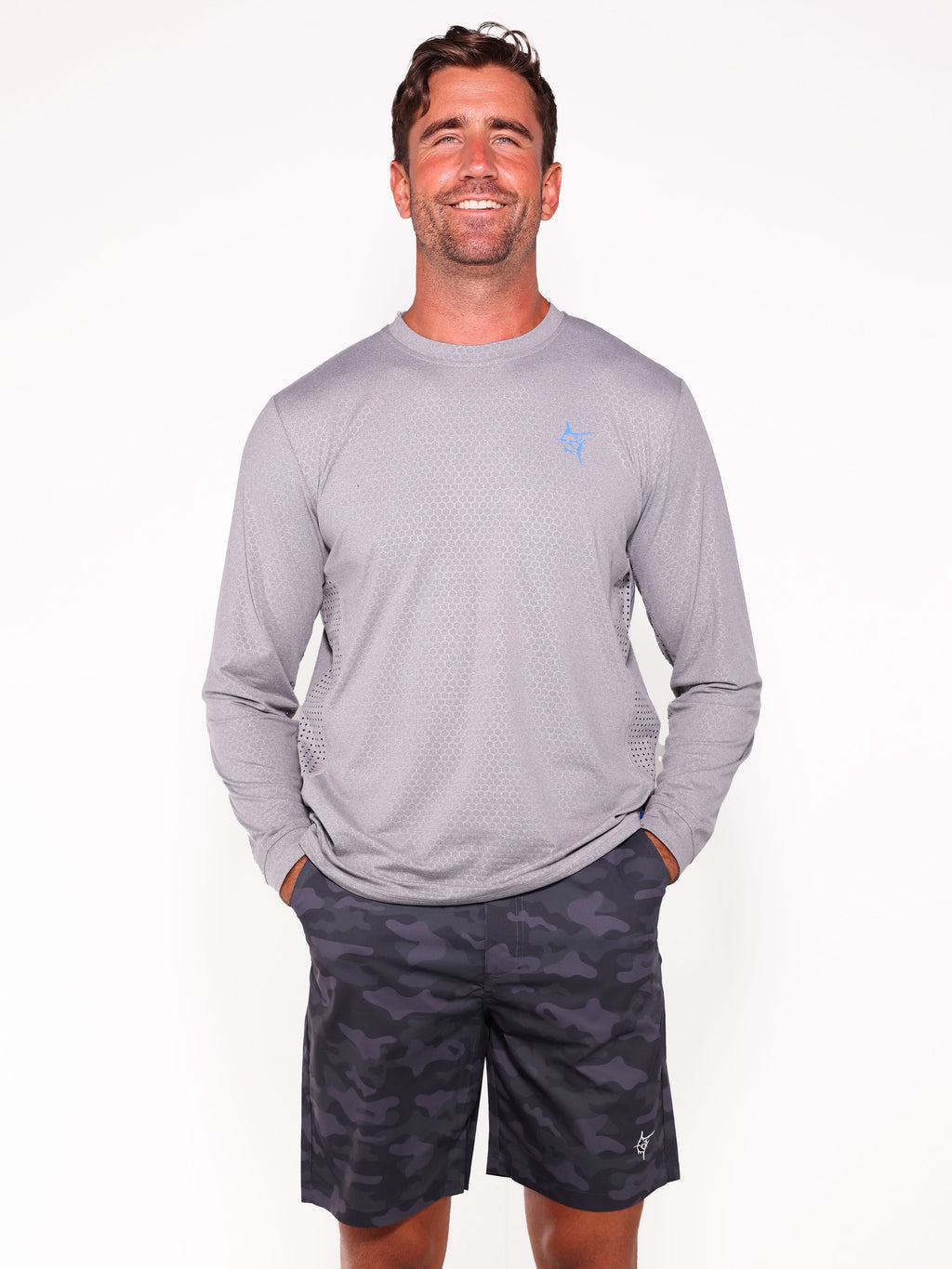 White Water Life NautiFlex Performance Tee — detail close-up