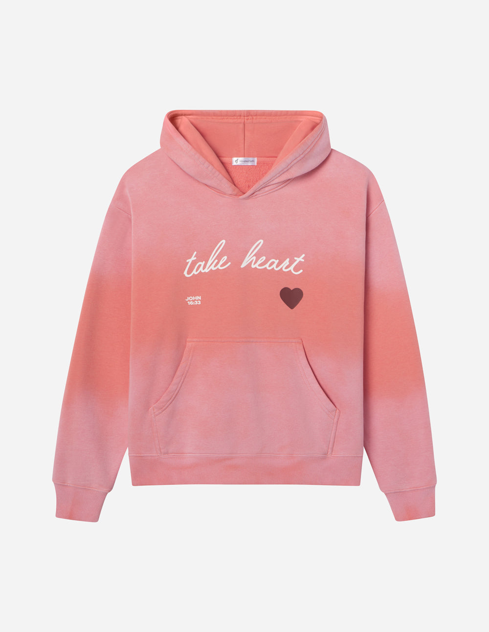 Elevated Faith Take Heart Unisex Hoodie — detail shot 7