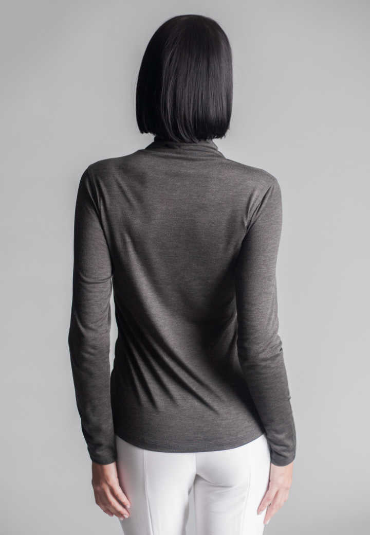 Buki Take-Out Turtleneck Shirt — back view