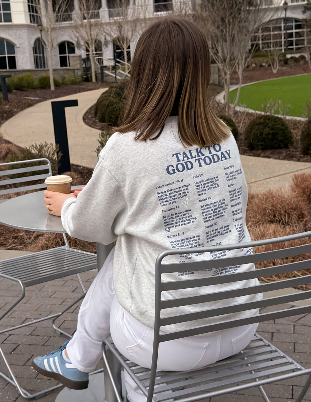 Elevated Faith Talk to God Unisex Crewneck — comparison shot