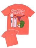 Luckless Outfitters Good Vibes & Tall Boys Tee — side view