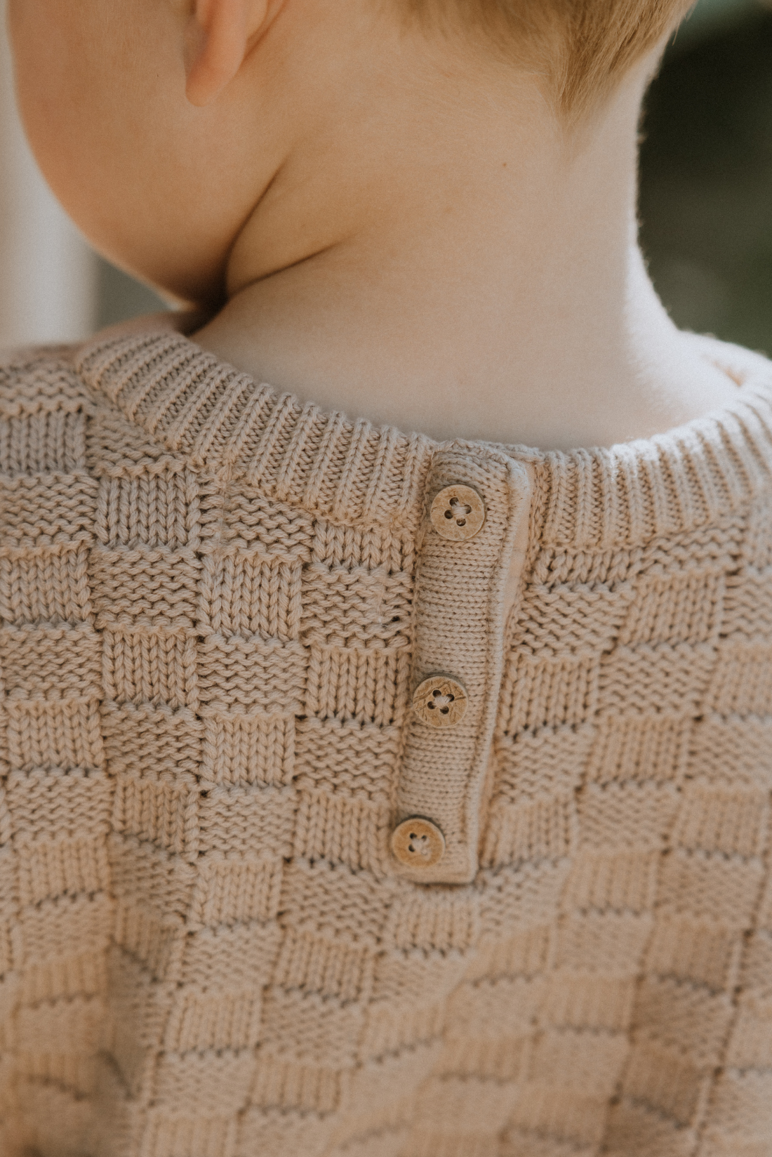 Leighton Basket Weave Sweater in Taupe