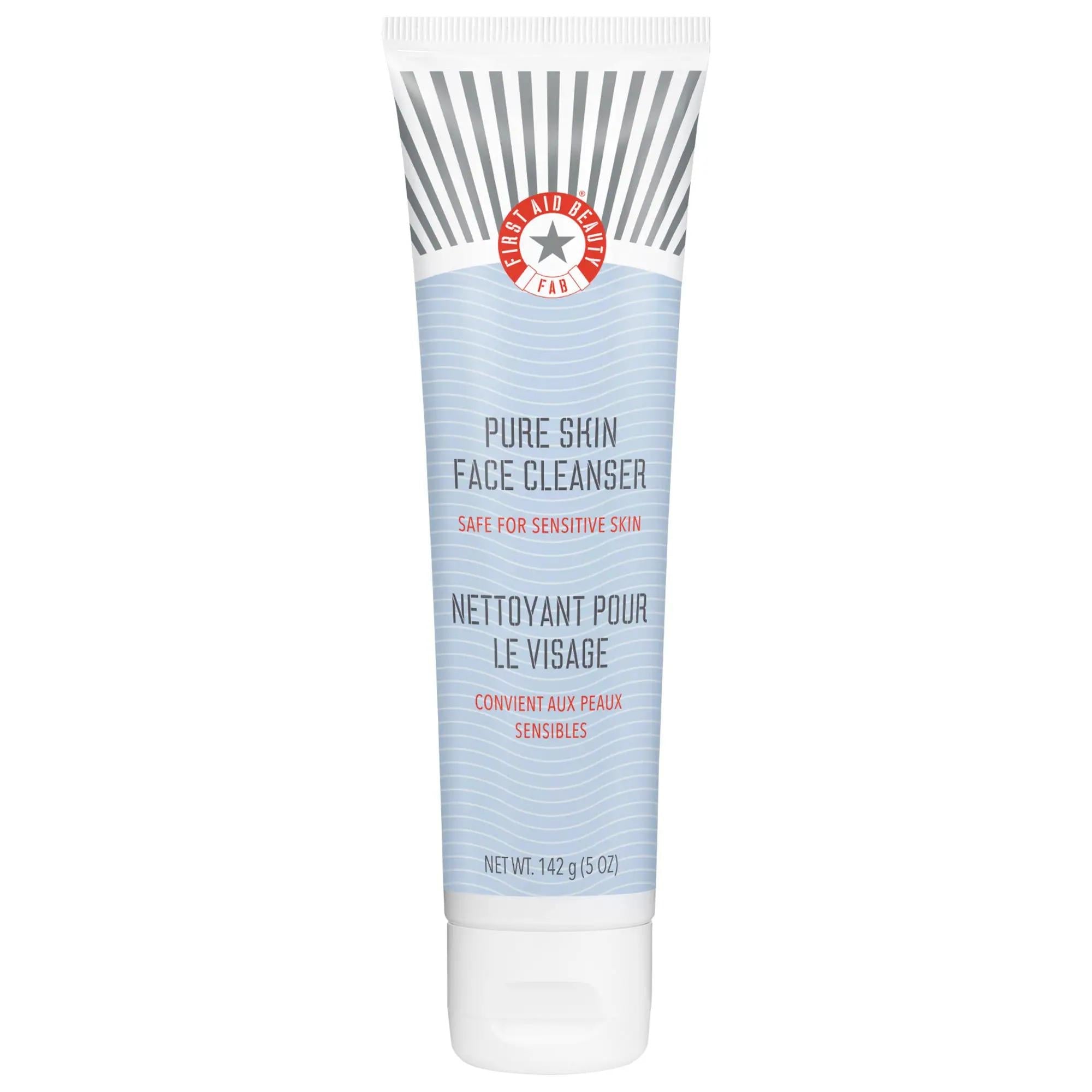 Pure Skin: Gentle Hydrating Face Cleanser - Fragrance-Free, Vegan Aloe Vera Face Wash for Dry & Sensitive Skin, Non-Stripping, pH Balanced