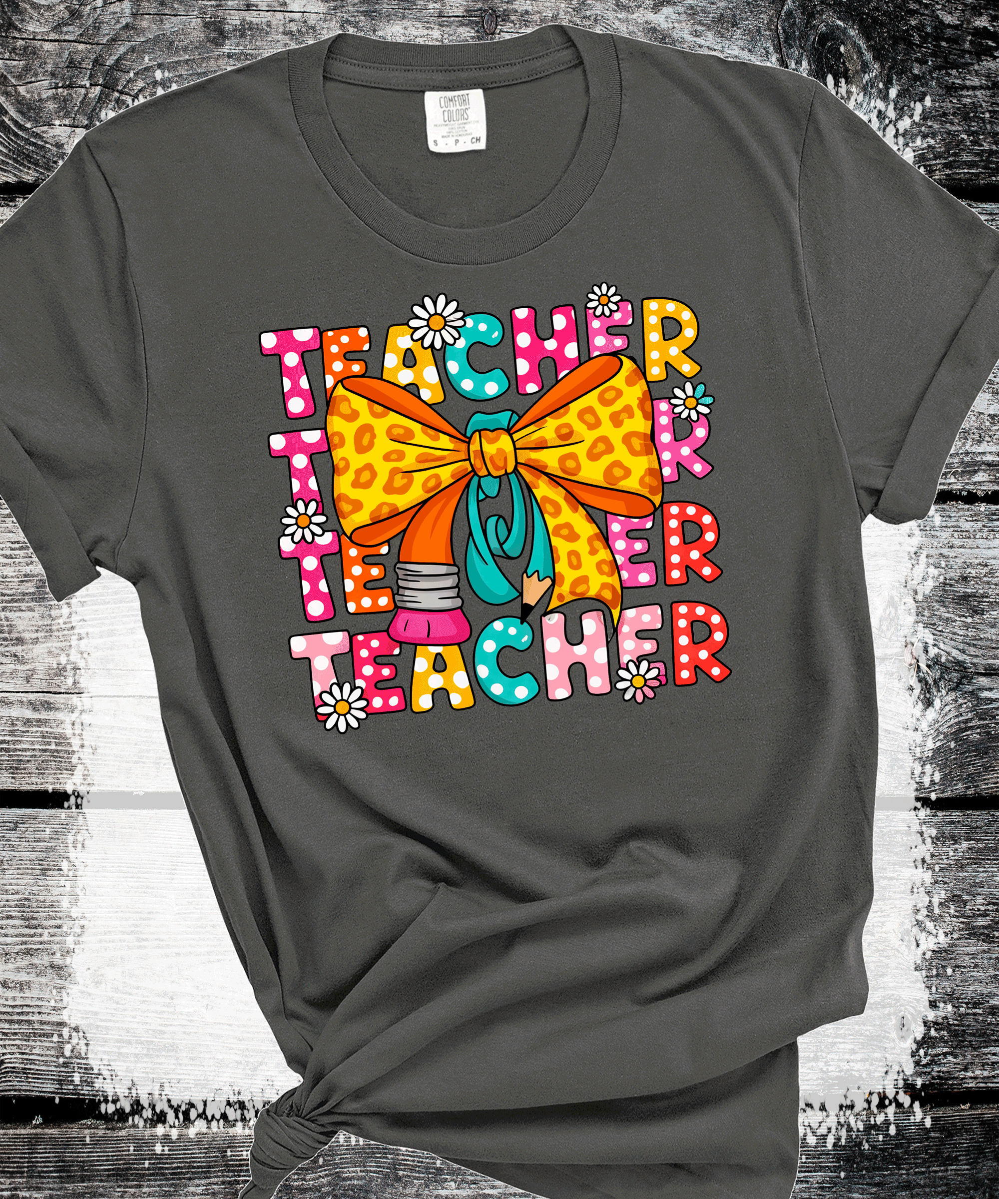 A Blessed Texas Mess Boutique A Blessed Texas Mess Boutique Back to school Teacher Pencil Coquette Bows — detail shot 6