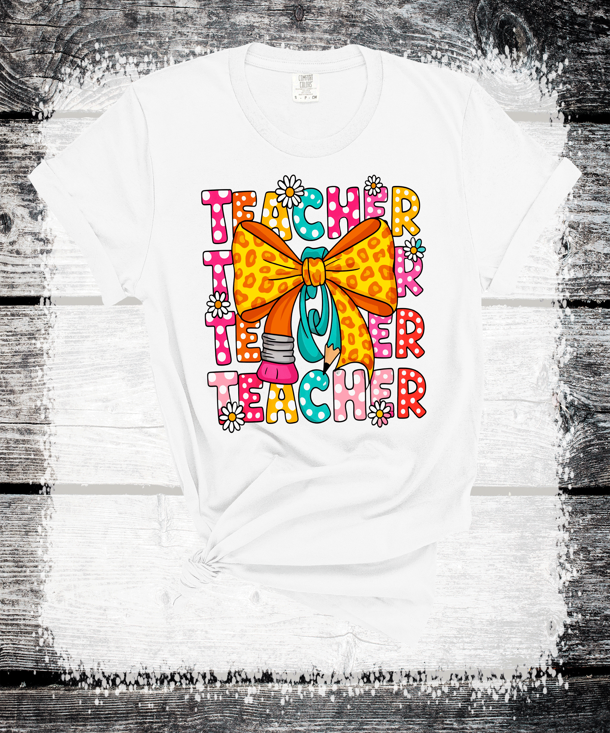 A Blessed Texas Mess Boutique A Blessed Texas Mess Boutique Back to school Teacher Pencil Coquette Bows — construction detail