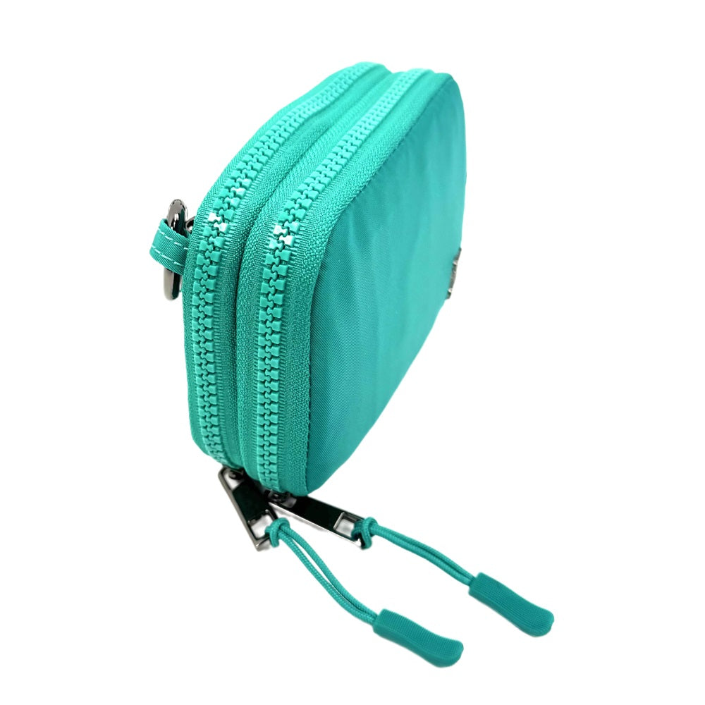 SaveTheGirls Active Recycled RFID Double Pouch — back view