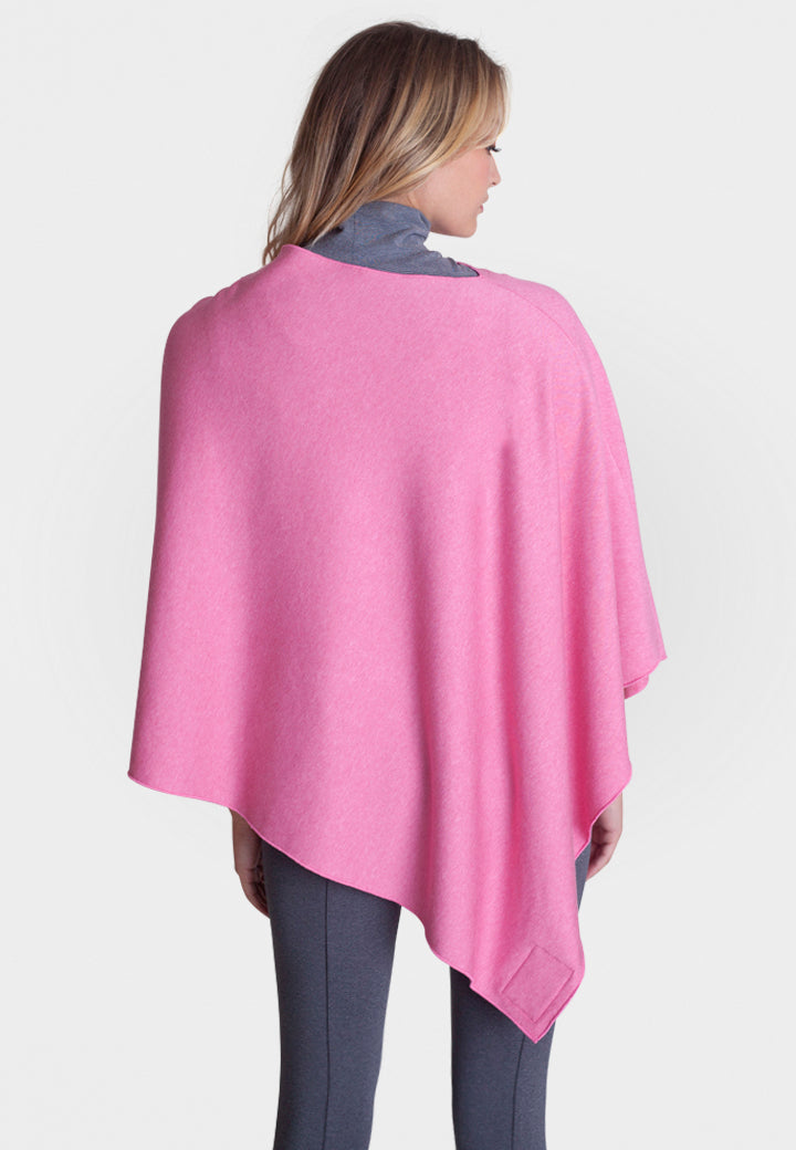 Buki Tech Poncho - Pink — lifestyle context