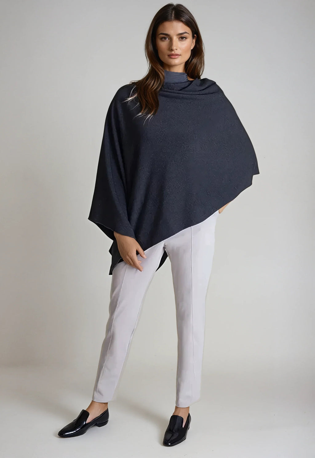 Buki Tech Poncho - Charcoal Gray — main product shot