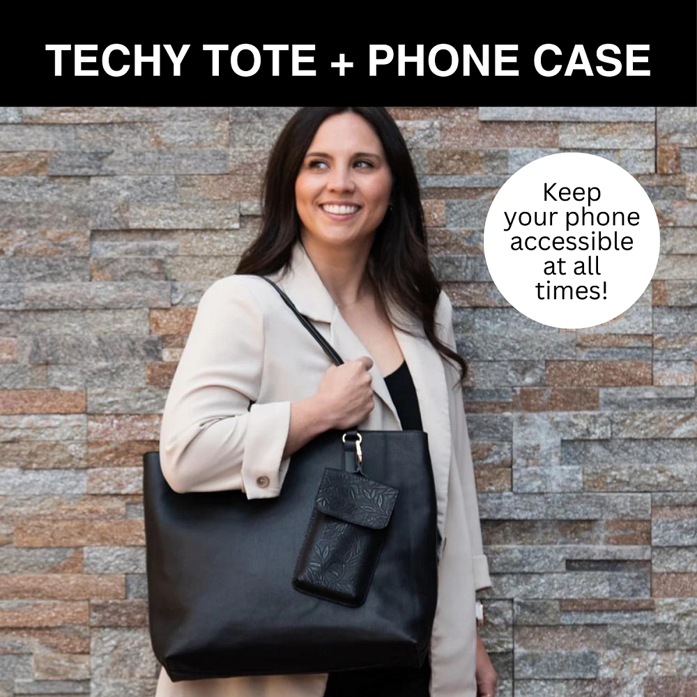 SaveTheGirls Techy Tote Combo — detail close-up