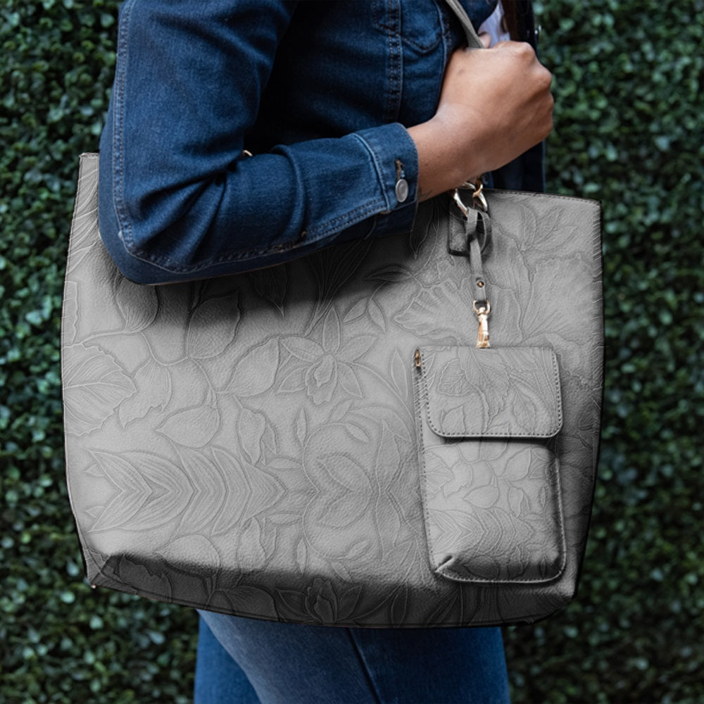 SaveTheGirls Floral Tote W/Crossbody — detail close-up