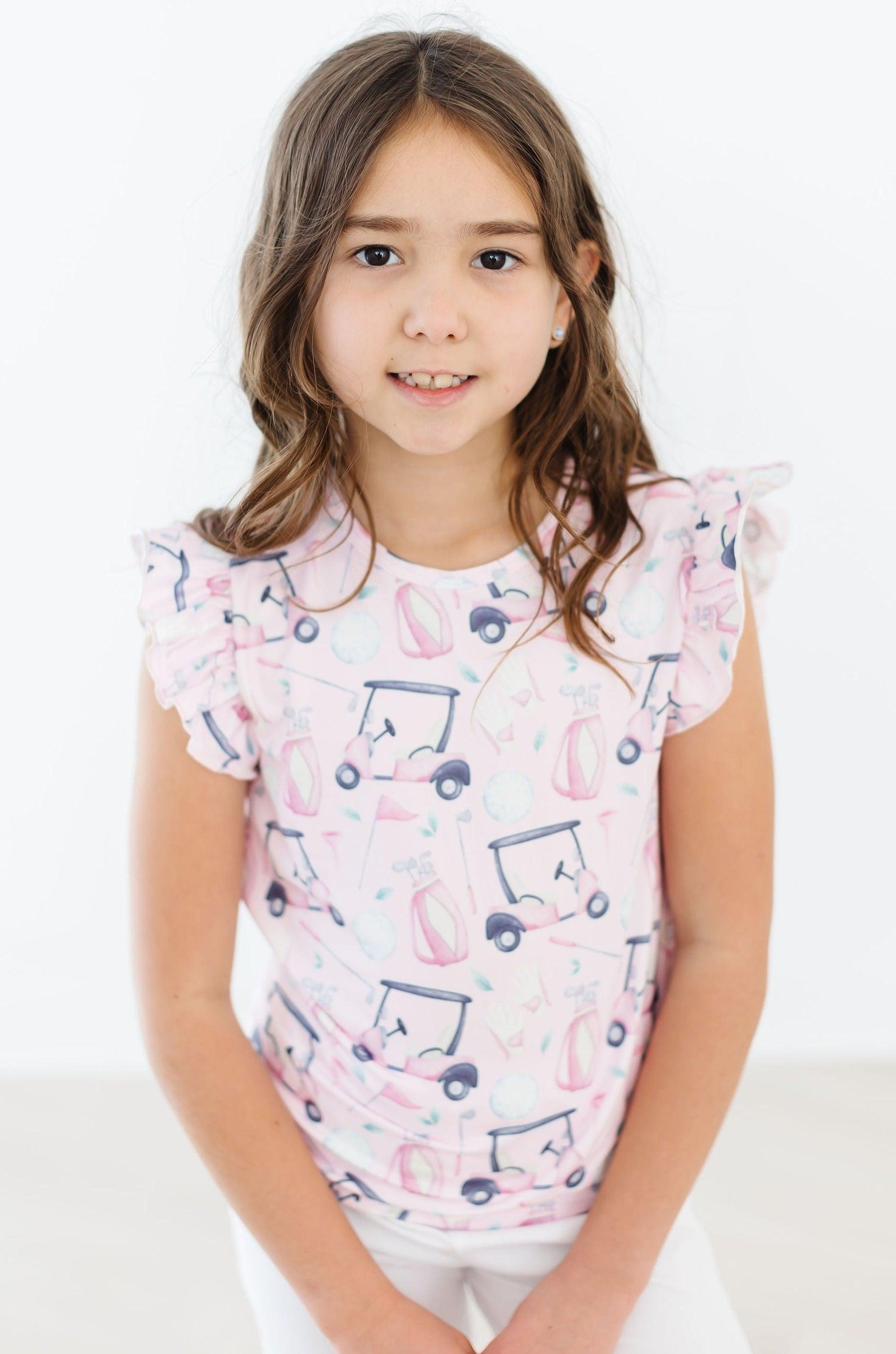 Mila & Rose ® Tee Time S/S Ruffle Tee — lifestyle context